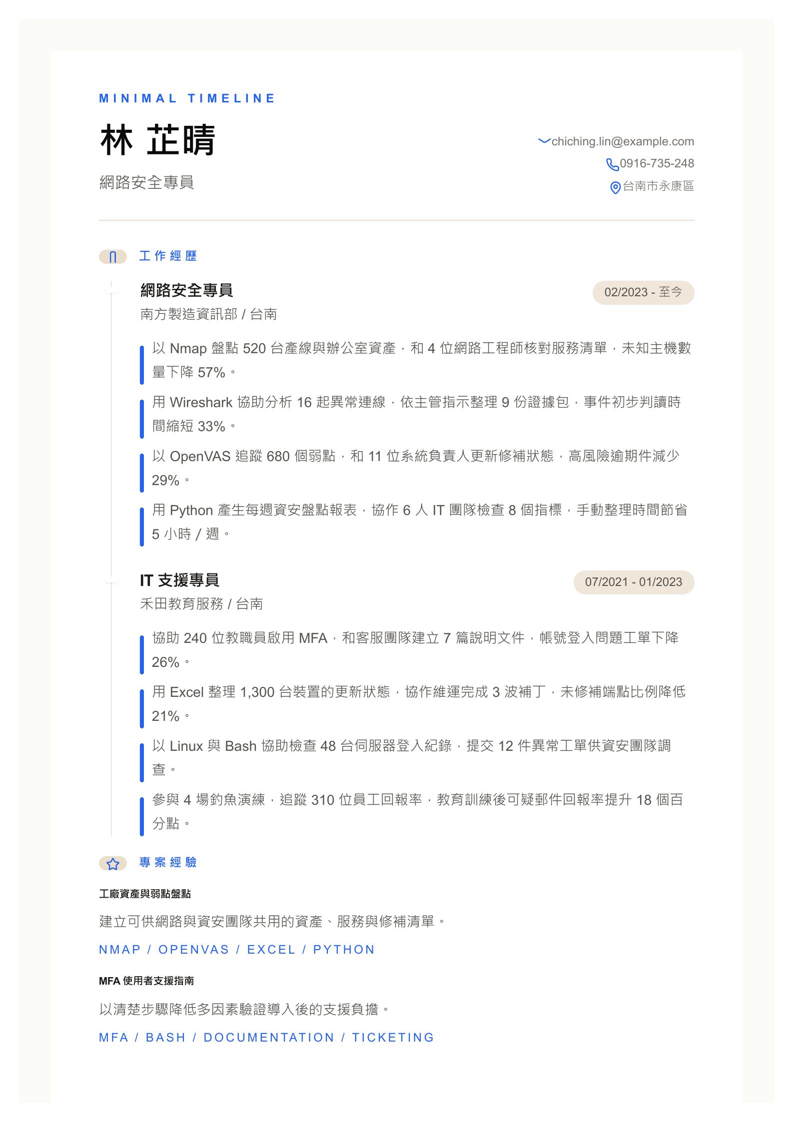 入門網路安全履歷 預覽