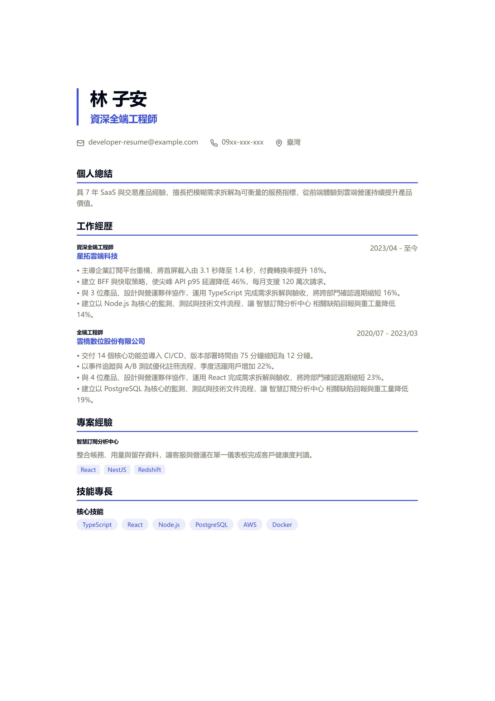 軟體工程師預覽